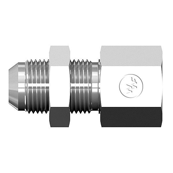 World Wide Fittings Male JIC Bulkhead to Female Pipe Straight - With Locknut 5275X20X20LN